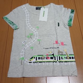 クレードスコープ(kladskap)の新品☆クレードスコープ☆110☆電車Tシャツ(Tシャツ/カットソー)