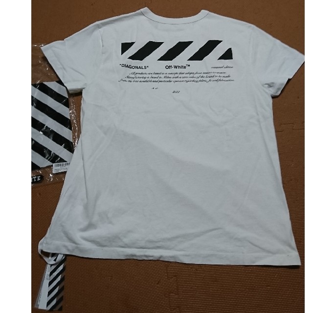off-white Tシャツ for all diagonal Tシャツ L
