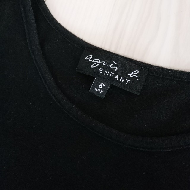 agnes b.(アニエスベー)のるーたん様専門 アニエスベー Tシャツ 8ans 黒 120 130㎝ キッズ/ベビー/マタニティのキッズ服女の子用(90cm~)(Tシャツ/カットソー)の商品写真