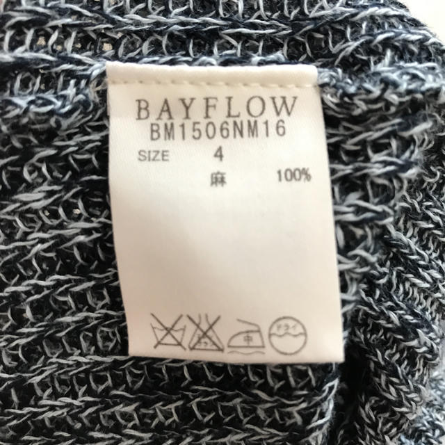 BAYFLOW(ベイフロー)の〈Apple様専用〉メンズ BAYFLOW サマーニット Lサイズ メンズのトップス(ニット/セーター)の商品写真