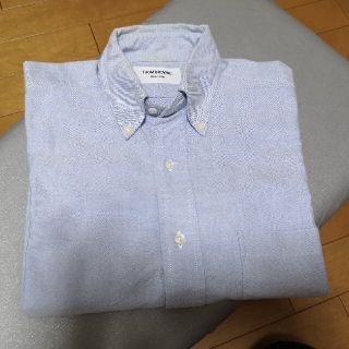 トムブラウン(THOM BROWNE)の【半袖】トムブラウン シャツ ブルー　中古品(シャツ)