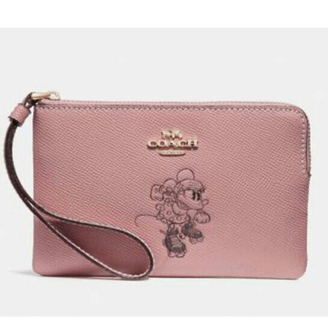 COACH×Disney ミニーマウス コラボポーチ