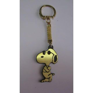 スヌーピー(SNOOPY)のＵＳＡ・正真・スヌーピー・キーホルダー・しんちゅう製(キーホルダー)