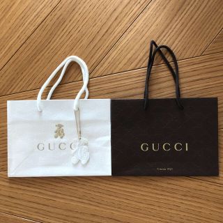 グッチ(Gucci)のグッチ チャーム付き ショッパー 2枚セット GUCCI(ショップ袋)