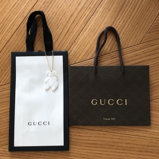 グッチ(Gucci)のグッチチャーム付き ショッパー 2枚セット GUCCI(ショップ袋)