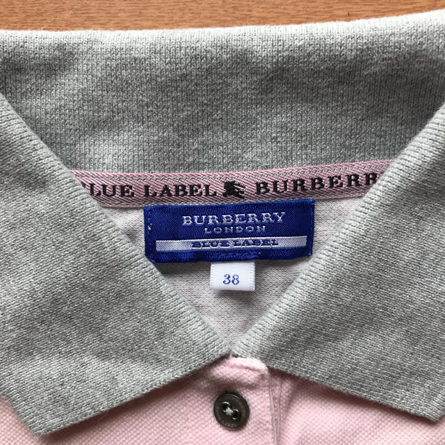 BURBERRY BLUE LABEL(バーバリーブルーレーベル)のセール！！！バーバリーブルーレーベル ポロシャツ ピンク 可愛い♡ レディースのトップス(ポロシャツ)の商品写真