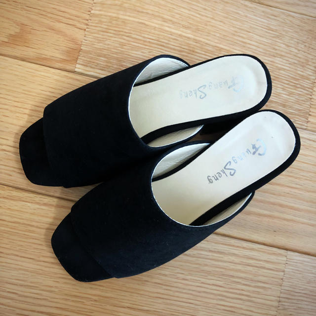 黒 サンダル レディースの靴/シューズ(サンダル)の商品写真