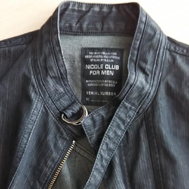 NICOLE CLUB FOR MEN(ニコルクラブフォーメン)のNICOLE CLUB FOR MEN スタンドカラー半袖 サイズ48 メンズのトップス(シャツ)の商品写真