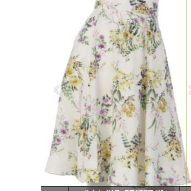 Apuweiser-riche(アプワイザーリッシェ)の新品　アプワイザーリッシェ　ガーデン　フラワー　スカート　フレアスカート　花柄　 レディースのスカート(ひざ丈スカート)の商品写真
