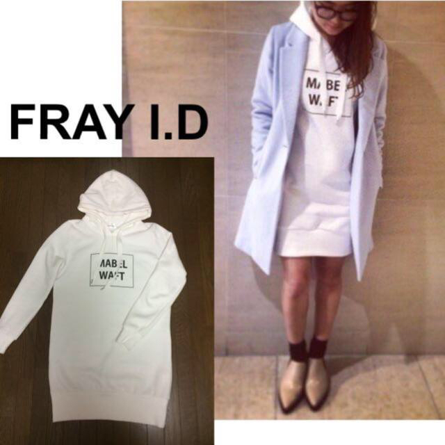 FRAY I.D(フレイアイディー)の2014A/W ロゴスウェットワンピース レディースのワンピース(ミニワンピース)の商品写真