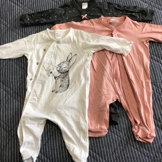 エイチアンドエイチ(H&H)のmami様専用、H&M ロンパース3枚＆なりきりキリンさんセット(ロンパース)