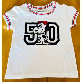 スヌーピー(SNOOPY)の↓↓さらに値下げ中↓↓ ☆未使用☆  スヌーピー（ベル）Tシャツ〈サイズ100〉(Tシャツ/カットソー)