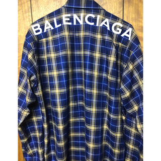 専用バレンシアガ チェックシャツサイズ37