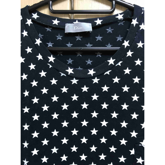 正規 Dior Homme ディオールオム スター 星 総柄 Tシャツ