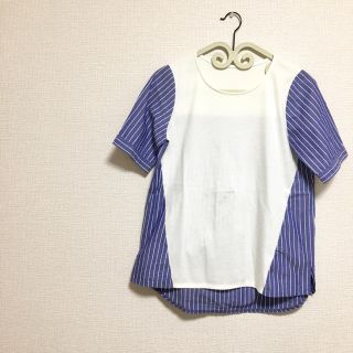 トゥデイフル(TODAYFUL)のRaffia ツートンカラー ブラウス(シャツ/ブラウス(半袖/袖なし))