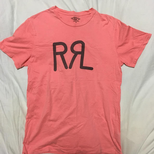 ダブルアールエル ロゴTシャツ RRL 希少ピンク サイズM 代理店記載タグ付 | フリマアプリ ラクマ