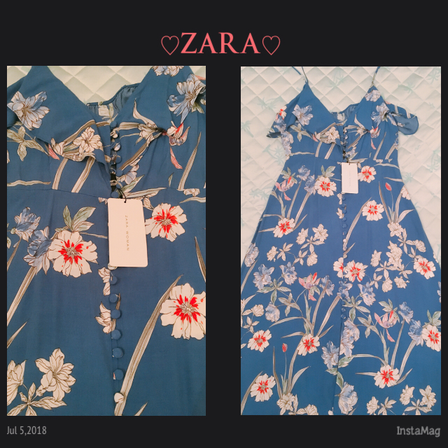 ZARA(ザラ)の【新品タグ付き】完売!ZARAロングワンピース L レディースのワンピース(ロングワンピース/マキシワンピース)の商品写真