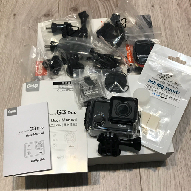 GoPro(ゴープロ)のぺろ様専用 gitup g3 duo ウェアラブルカメラ アクションカメラ スマホ/家電/カメラのカメラ(コンパクトデジタルカメラ)の商品写真