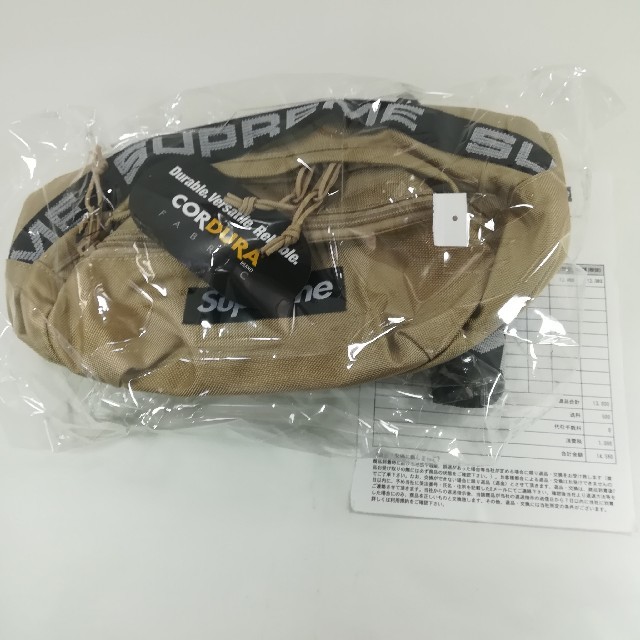 国内正規品 Supreme Waist Bag 18ss Tan