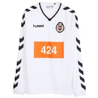 オフホワイト(OFF-WHITE)の新品　424 × hummel HML ロンT ゲームシャツ フットサル(Tシャツ/カットソー(七分/長袖))