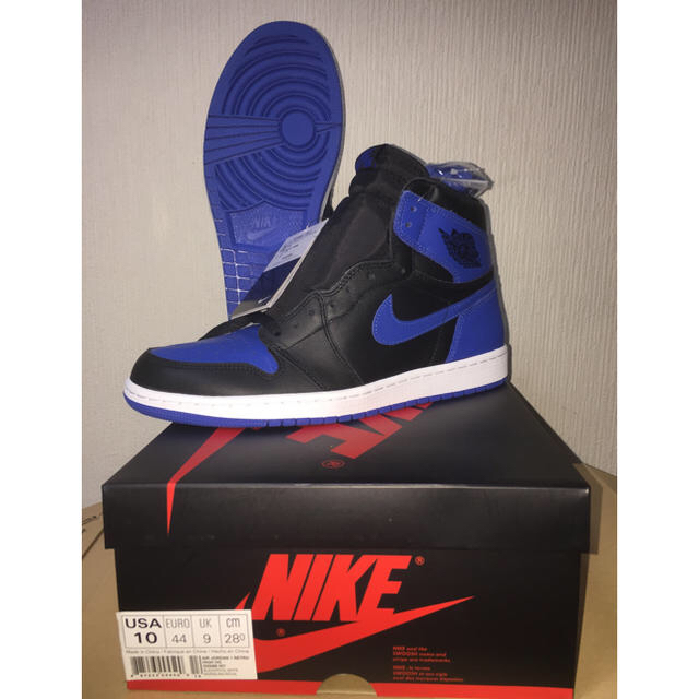 JORDAN 1 RETRO HIGH OG ROYAL 黒 新品国内正規 最安