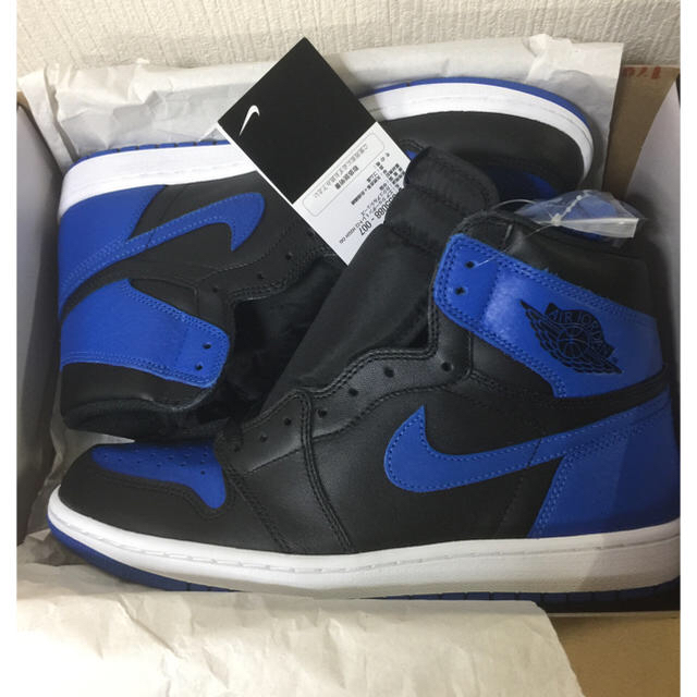 JORDAN 1 RETRO HIGH OG ROYAL 黒 新品国内正規 最安 1