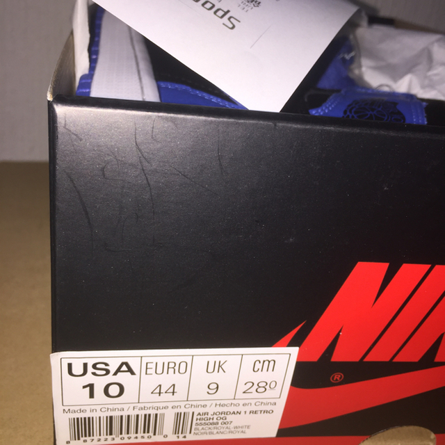 JORDAN 1 RETRO HIGH OG ROYAL 黒 新品国内正規 最安 3