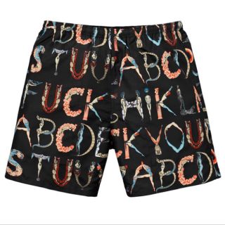 シュプリーム(Supreme)のSupreme Alphabet Water Short Black L(水着)