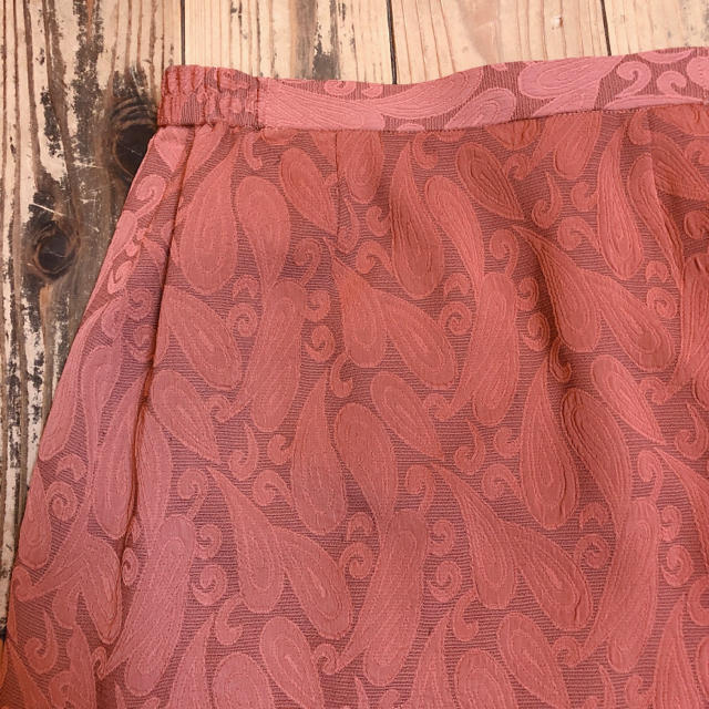 Santa Monica(サンタモニカ)のused オレンジペイズリースカート レディースのスカート(ひざ丈スカート)の商品写真