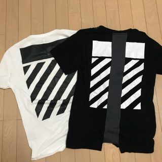 オフホワイト(OFF-WHITE)のoff-white オフホワイト 中古美品 Ｔシャツ２枚(Tシャツ/カットソー(半袖/袖なし))