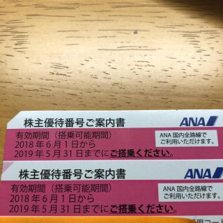 エーエヌエー(ゼンニッポンクウユ)(ANA(全日本空輸))のANA 株主優待券(航空券)