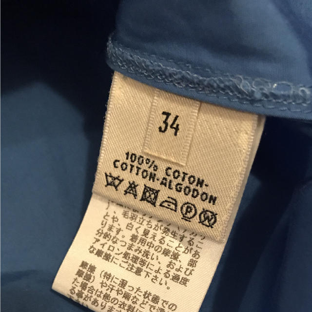 Hermes(エルメス)のエルメス コットン シャツ ブルー34 レディースのトップス(Tシャツ(半袖/袖なし))の商品写真