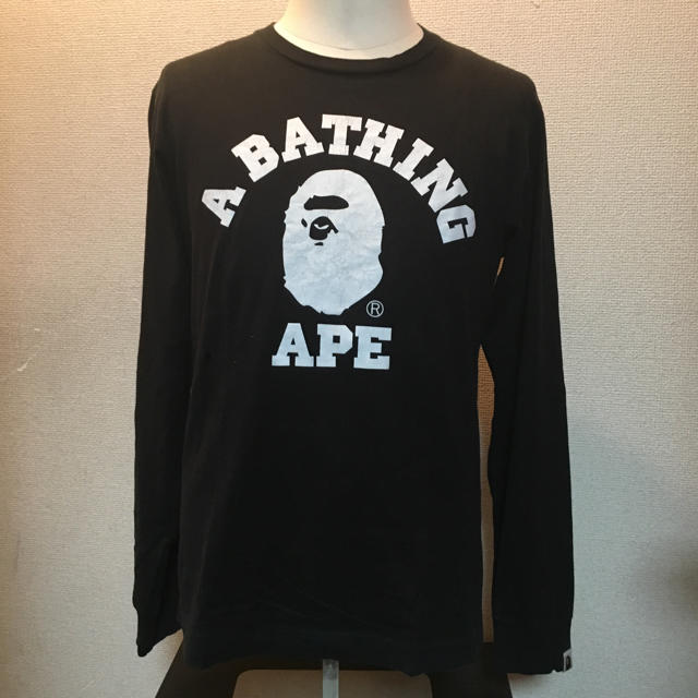 A BATHING APE　アベイシングエイプ　ブラック　長袖　Lサイズ 6
