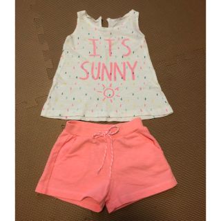 ザラキッズ(ZARA KIDS)のタンクトップとショートパンツのセット(タンクトップ/キャミソール)