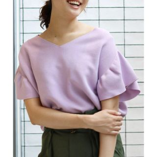 イエナ(IENA)の【Oggi×IENAコラボ】ラッフル袖プルオーバー◆(カットソー(半袖/袖なし))