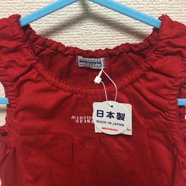 mikihouse(ミキハウス)の新品ワンピース キッズ/ベビー/マタニティのキッズ服女の子用(90cm~)(ワンピース)の商品写真