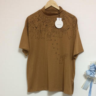 リベットアンドサージ(rivet & surge)の新品♡rivet＆surge  いっぱいクマ ボトルネック(Tシャツ(半袖/袖なし))