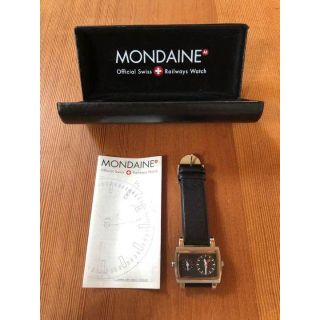 モンディーン(MONDAINE)の美品 MONDAINE モンディーン スイス 腕時計 ダブルフェイス(腕時計(アナログ))