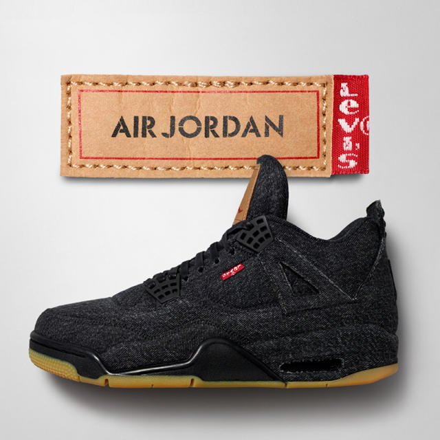 26.5cm LEVI'S×NIKE AIR JORDAN 4 BLACK