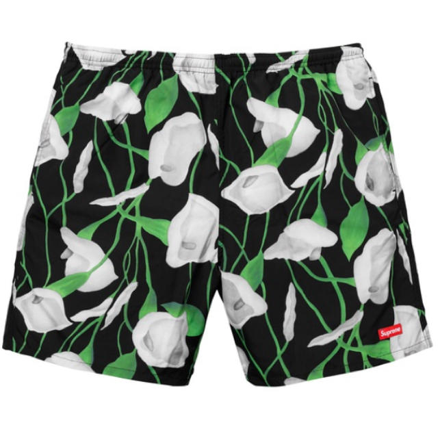 メンズ★Mサイズ★nylon water short black floral