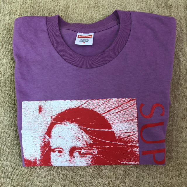 試着のみ M 紫 Supreme Mona Lisa Tee Purple - Tシャツ/カットソー ...