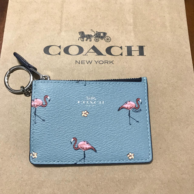 COACH 新品☆パスケース フラミンゴ柄 | フリマアプリ ラクマ