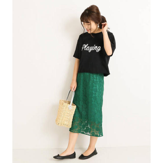 Spick & Span(スピックアンドスパン)の新品タグ付き！【FUNG】カットオフBIG Tシャツ (ブラック) レディースのトップス(Tシャツ(半袖/袖なし))の商品写真