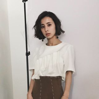 アメリヴィンテージ(Ameri VINTAGE)のAmeri♡新宿限定タックトップス(カットソー(半袖/袖なし))