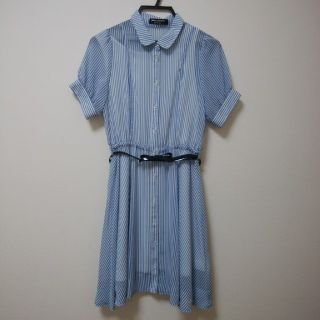 ポンポネット(pom ponette)のpom ponetteポンポネット★半袖ワンピース★L(160)★used難あり(ワンピース)