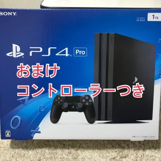 プレイステーション4(PlayStation4)のPS4 Pro ジェットブラック 1TB ➕ワイヤレスコントローラー(家庭用ゲーム機本体)