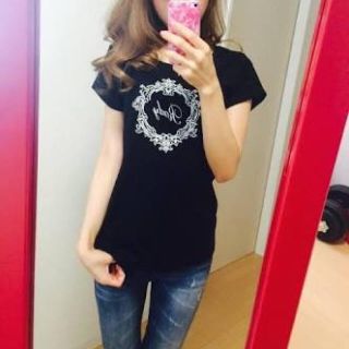 レディー(Rady)のRady  フレームrady Tシャツ  ブラック(Tシャツ(半袖/袖なし))