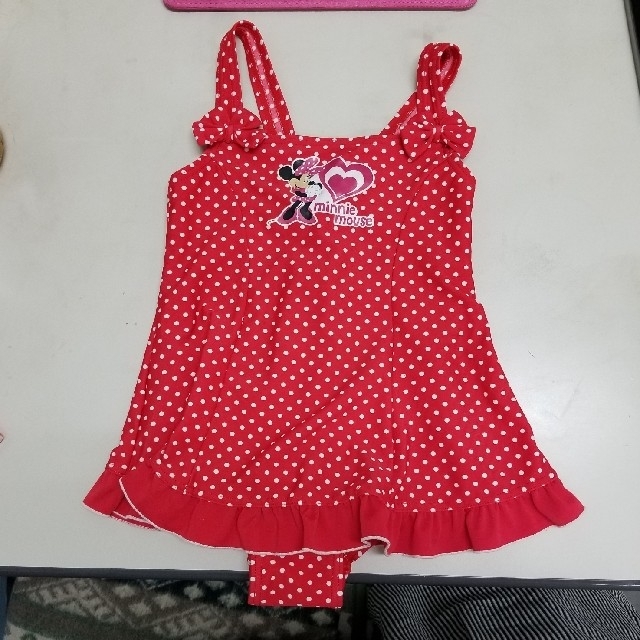 Disney(ディズニー)のミニーマウス  ワンピース 水着 キッズ/ベビー/マタニティのキッズ服女の子用(90cm~)(水着)の商品写真