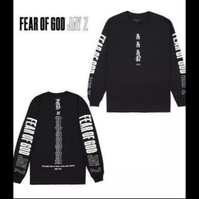 アウトレット限定商品 fear of god × jay-z ロンT Tシャツ/カットソー(七分/長袖)
