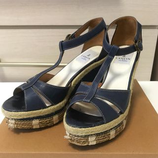 ランバンオンブルー(LANVIN en Bleu)のランバン サンダル ブルー(サンダル)